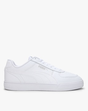 puma lace up casual shoes white