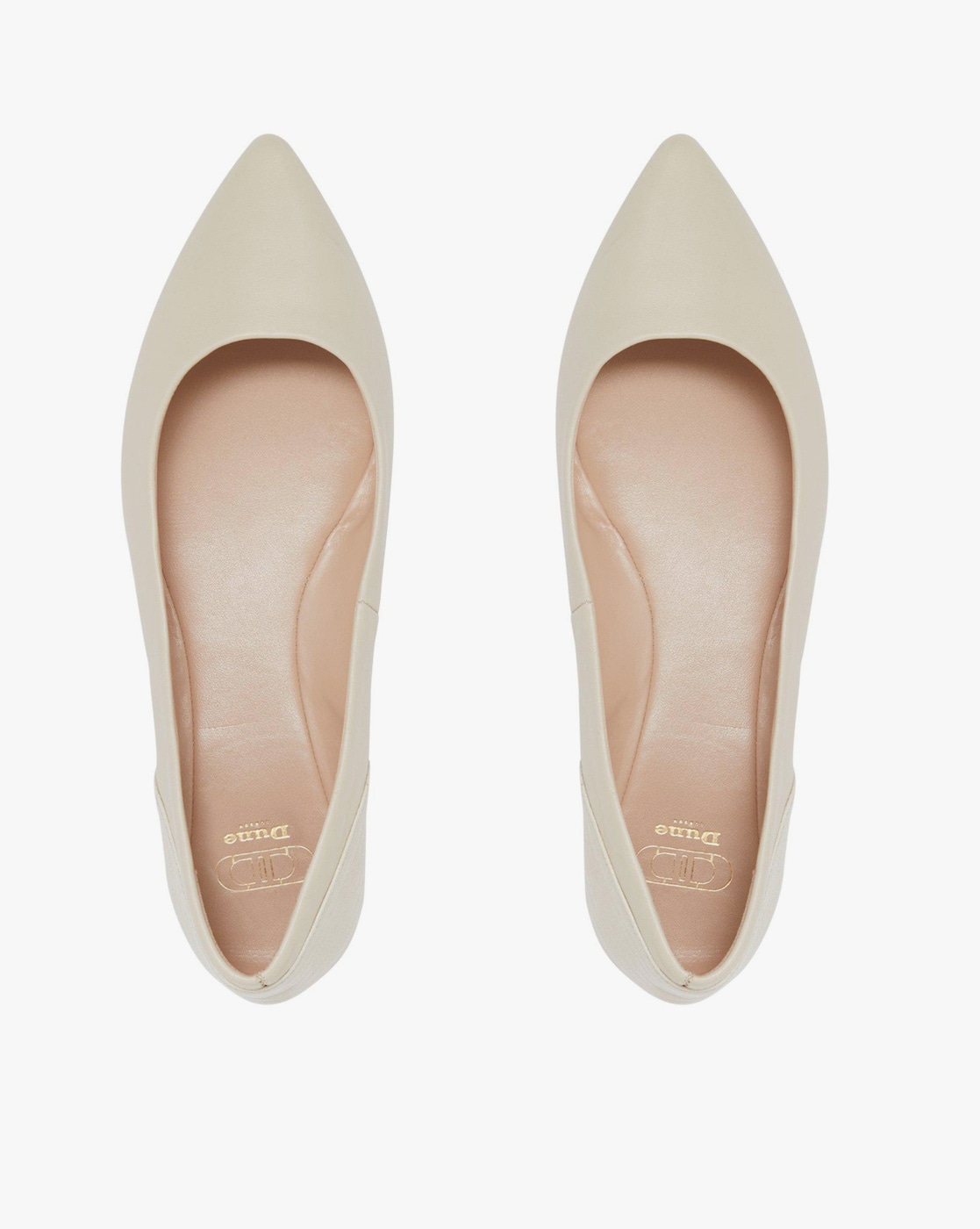 Dune white flat on sale shoes