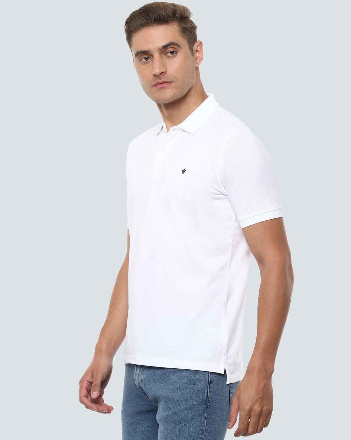 T-Shirts & Shirts, LOUIS PHILIPPE Light Grey T-Shirt (Men)