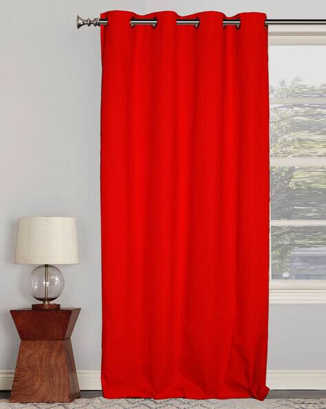 Red Curtains Accessories For Home Kitchen By Lushomes Ajio Com Kitchen By Lushomes, Home Expressions 100 Blackout Grommet Top Curtain Liner