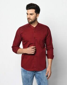 Maroon Shirts for Men by STUDIO NEXX 