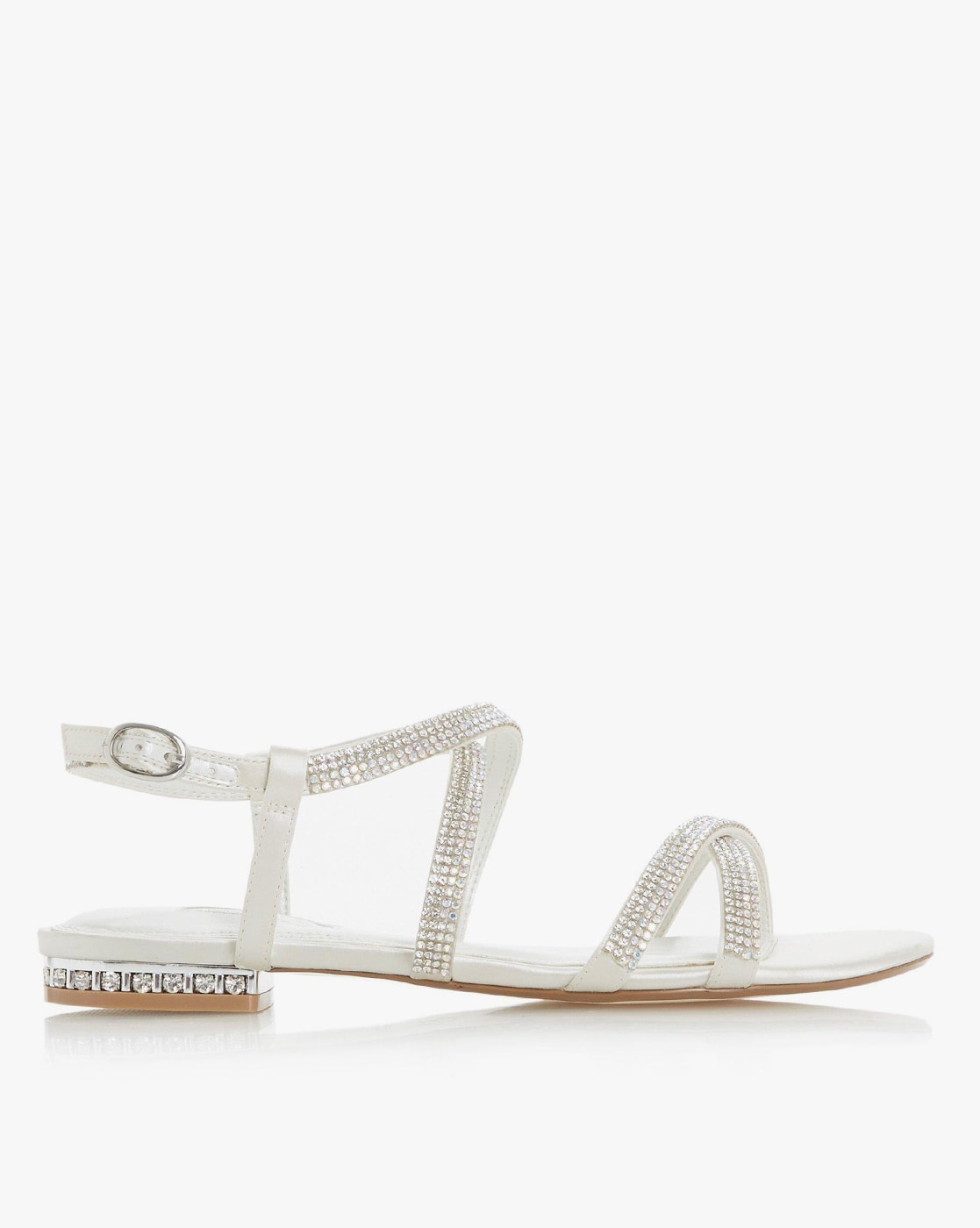 Buy Dune London Luci Strappy Flat Sandals White 2024 Online | ZALORA  Philippines