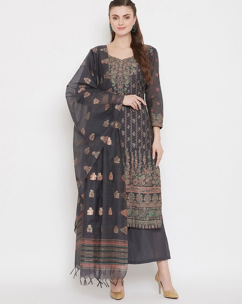 Woven Unstitched Dress Material Price in India