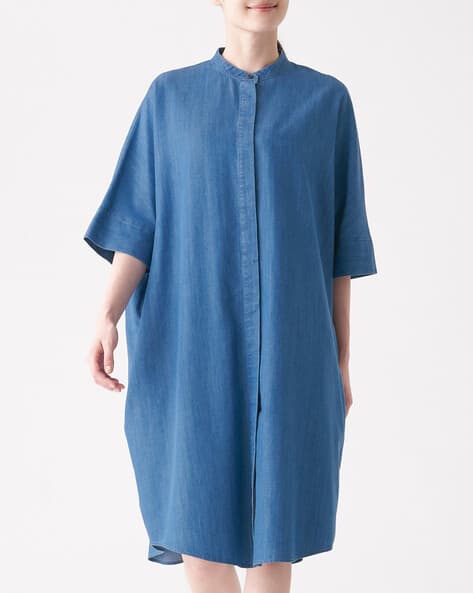 Buy Blue Dresses for Women by MUJI Online | Ajio.com