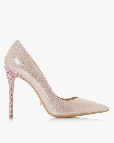 Vanessa Gold Patent Court Heels