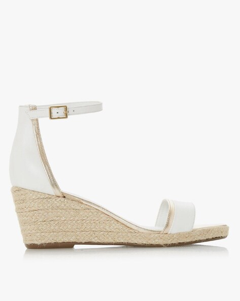 Espadrille wedges online white