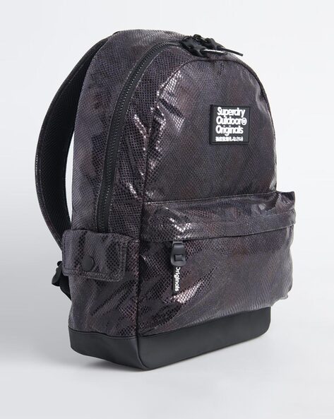 superdry womens black backpack