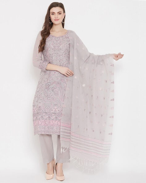 Woven Unstitched Dress Material Price in India