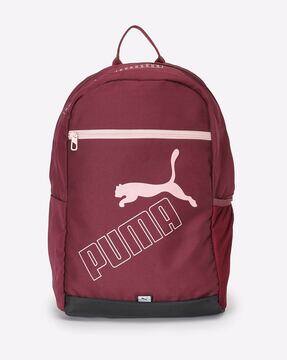 burgundy puma backpack