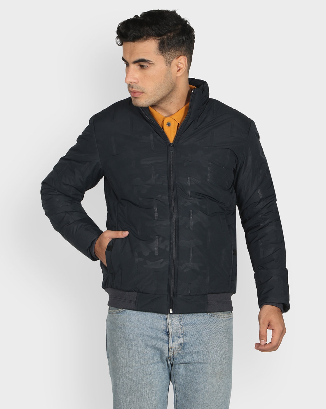 Octave Men's Full Sleeve Solid Quilted Hood/Hooded Jacket Grey : Amazon.in:  Fashion