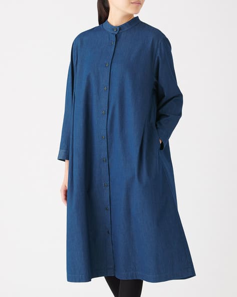 Buy Blue Dresses for Women by MUJI Online | Ajio.com