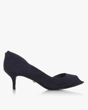 dune navy heels
