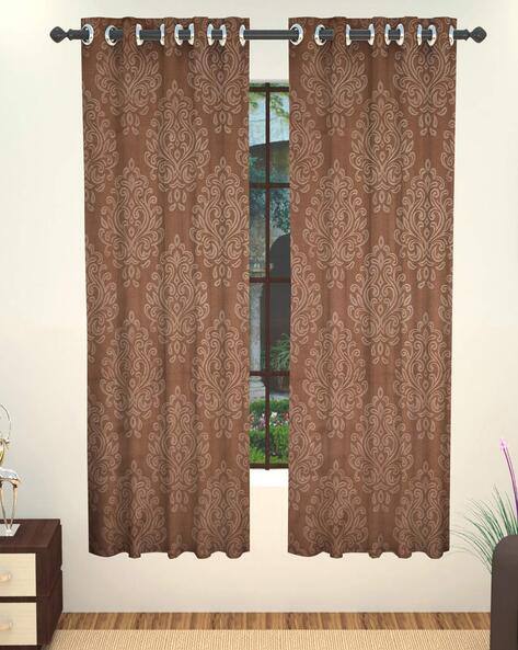 Brown Curtains Accessories For Home Kitchen By Lushomes Ajio Com Brown Curtains Accessories For, Chocolate Brown And Gold Curtains