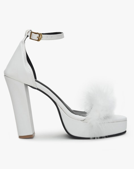 Topshop Sassy Faux Fur Heeled Sandals (180 SAR) ❤ liked on Polyvore  featuring shoes, sandals, grey, high heels s… | Faux fur heels, Fur heels  sandals, Topshop shoes