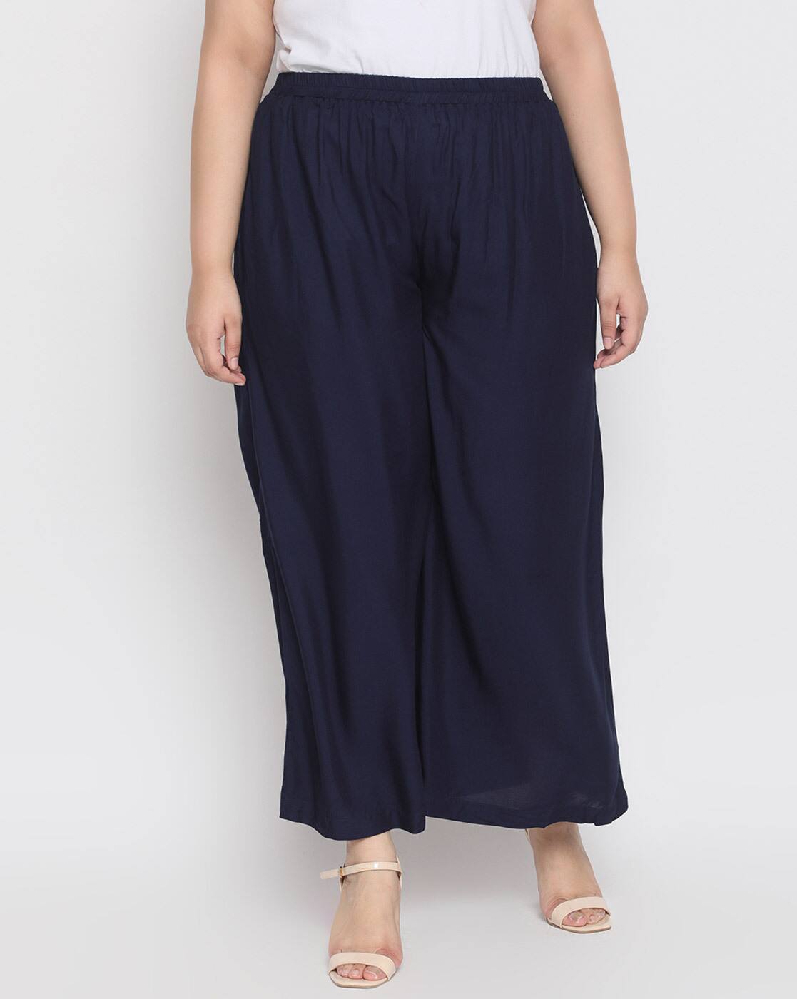 Buy Navy Trousers \u0026 Pants for Women by 