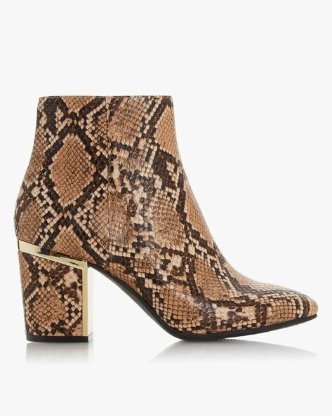 dune snake skin boots