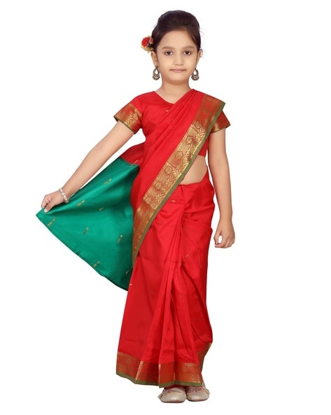 Love Saree For Women And Girls Khadi Cotton In Red And Black Color  Combination Best Quality For Everyday Use