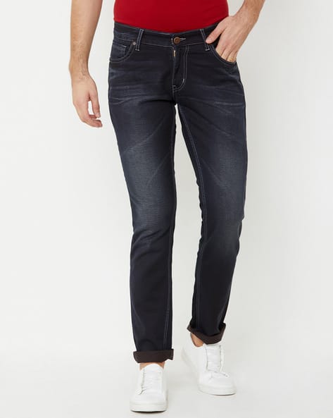 Men Lightly Washed Skinny Fit Jeans