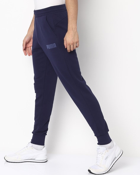 navy blue puma sweatpants