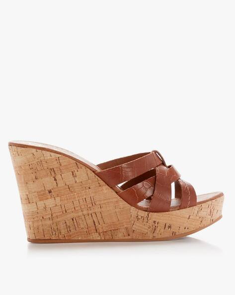 Buy Brown Heeled Sandals for Women by 