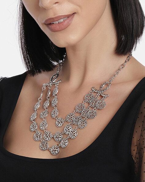 Buy Silver Necklaces & Pendants for Women by Ayesha Online
