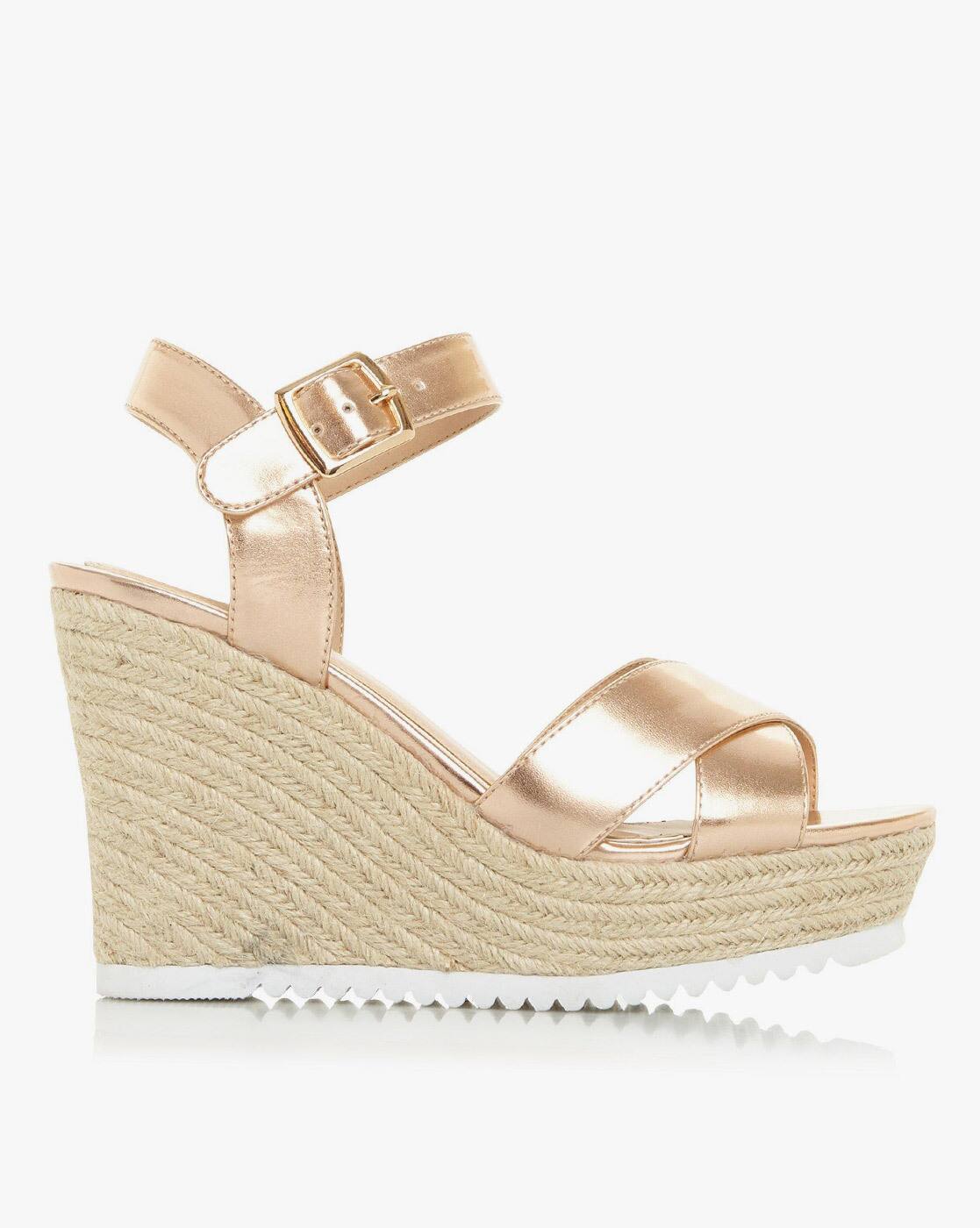 Buy Rose Gold Heeled Sandals for Women 