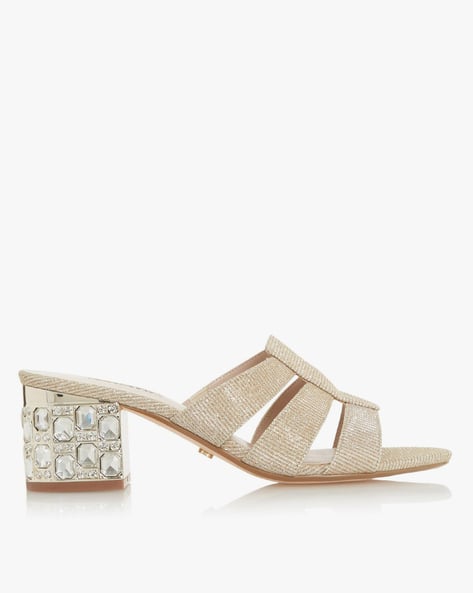 Buy Nude Heeled Sandals for Women by 