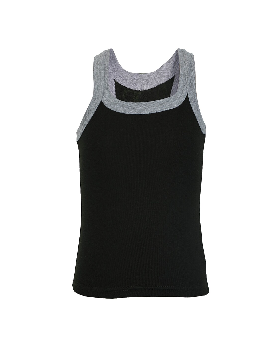 Pack of 6 Round-Neck Sleeveless Vest