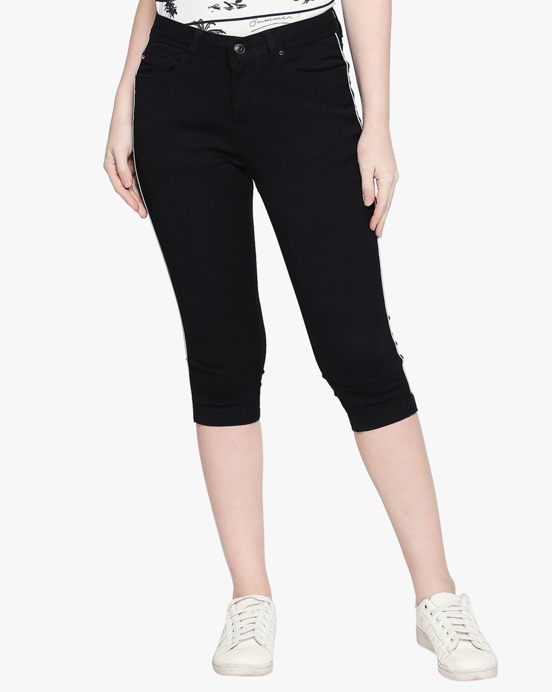 Cotton Lycra Jeggings Capri at Rs 600/piece, Stretchable Ladies Capris in  Howrah