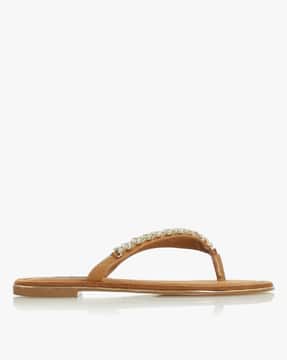 dune flat tan sandals