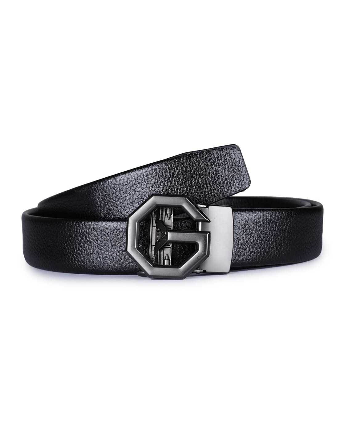 Textured Alphabet R Buckle Classic Belt