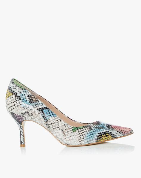 dune snakeskin heels
