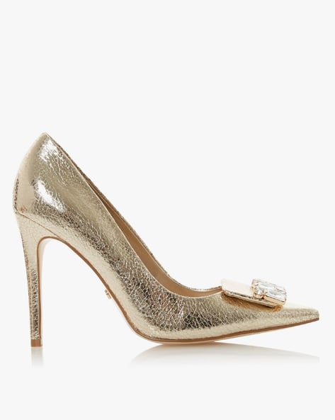 Buy Gold Heeled Shoes for Women by Dune London Online