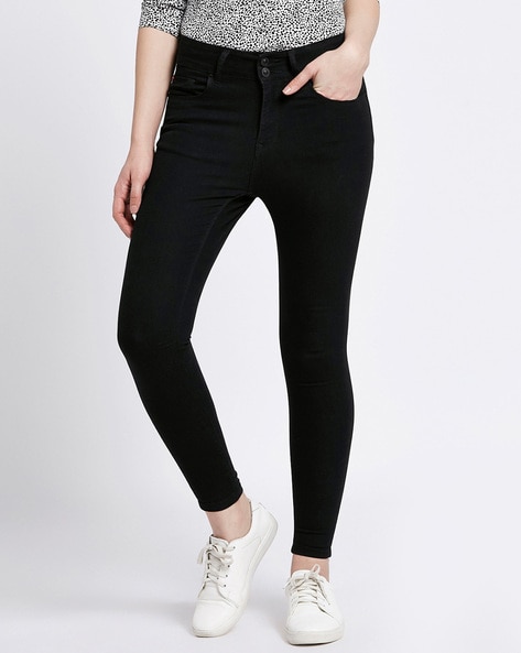 Mid-Rise Ankle-Length Skinny Jeans