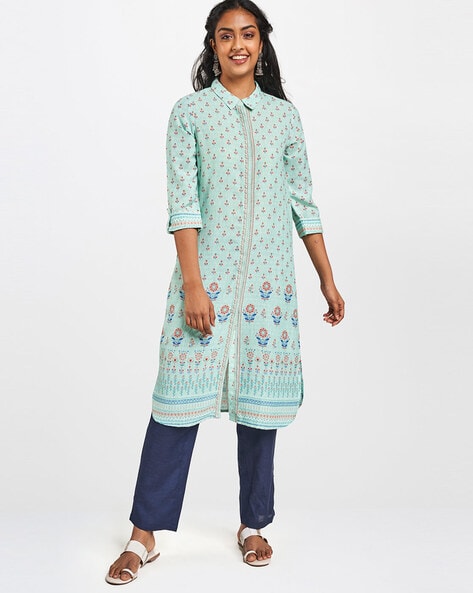 IshDeena Pakistani Kurtis for women Indian Style Cotton