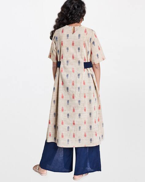 ajio ikat kurti