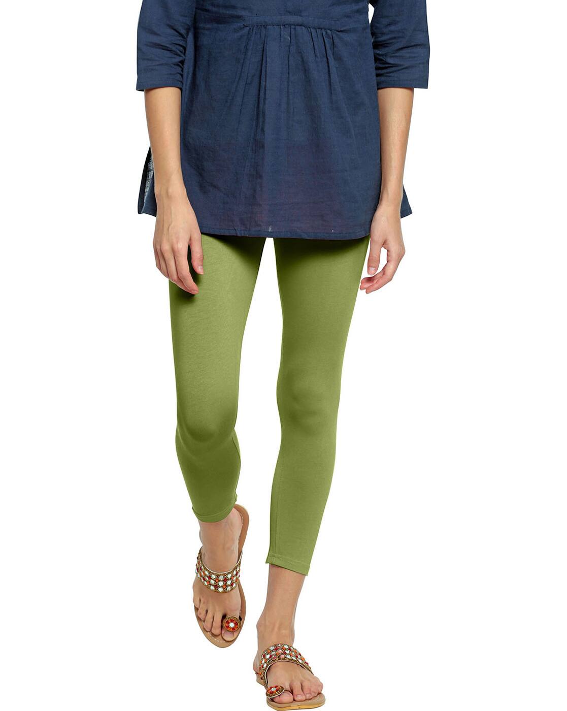 Buy Pista Green Leggings for Women by 