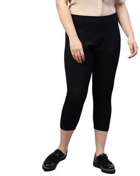 Black Leggings for Women by Go Colors 