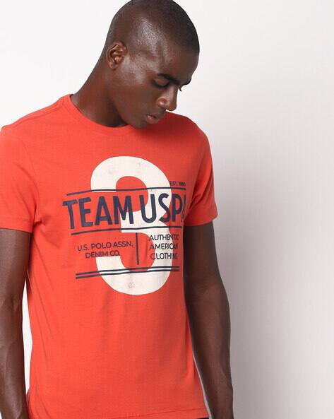 Buy Orange Tshirts for Men by U.S. Polo 