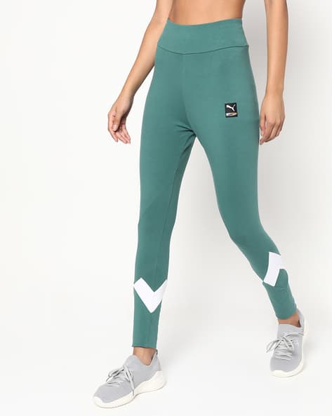 puma leggings green