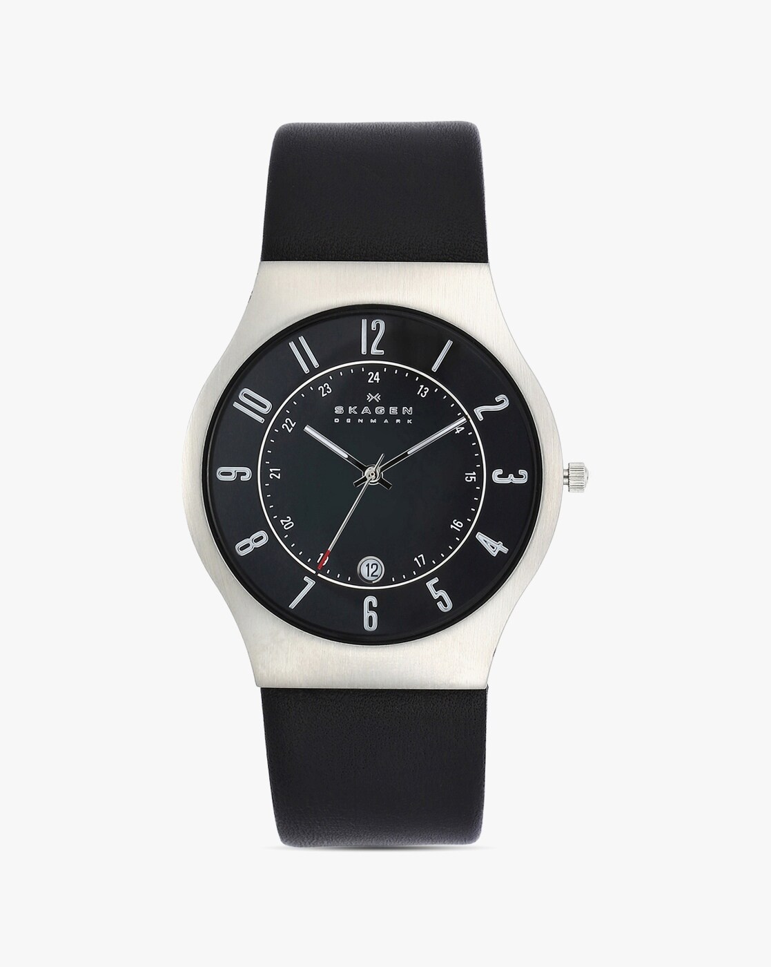 Skagen Ancher Three Hand Date Stainless Steel Watch India | Ubuy