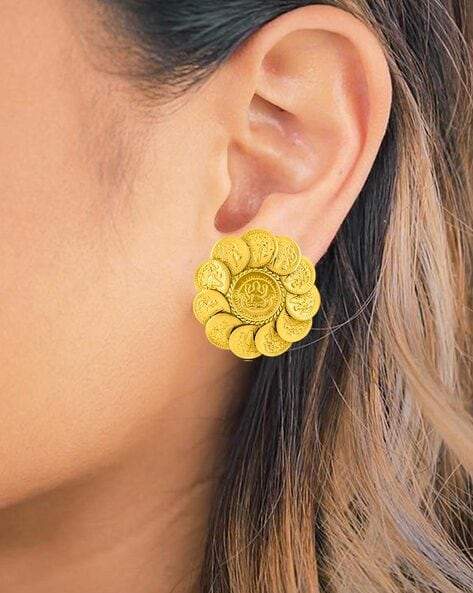 Buy Gold Earrings for Women by Om Jewells Online Ajio