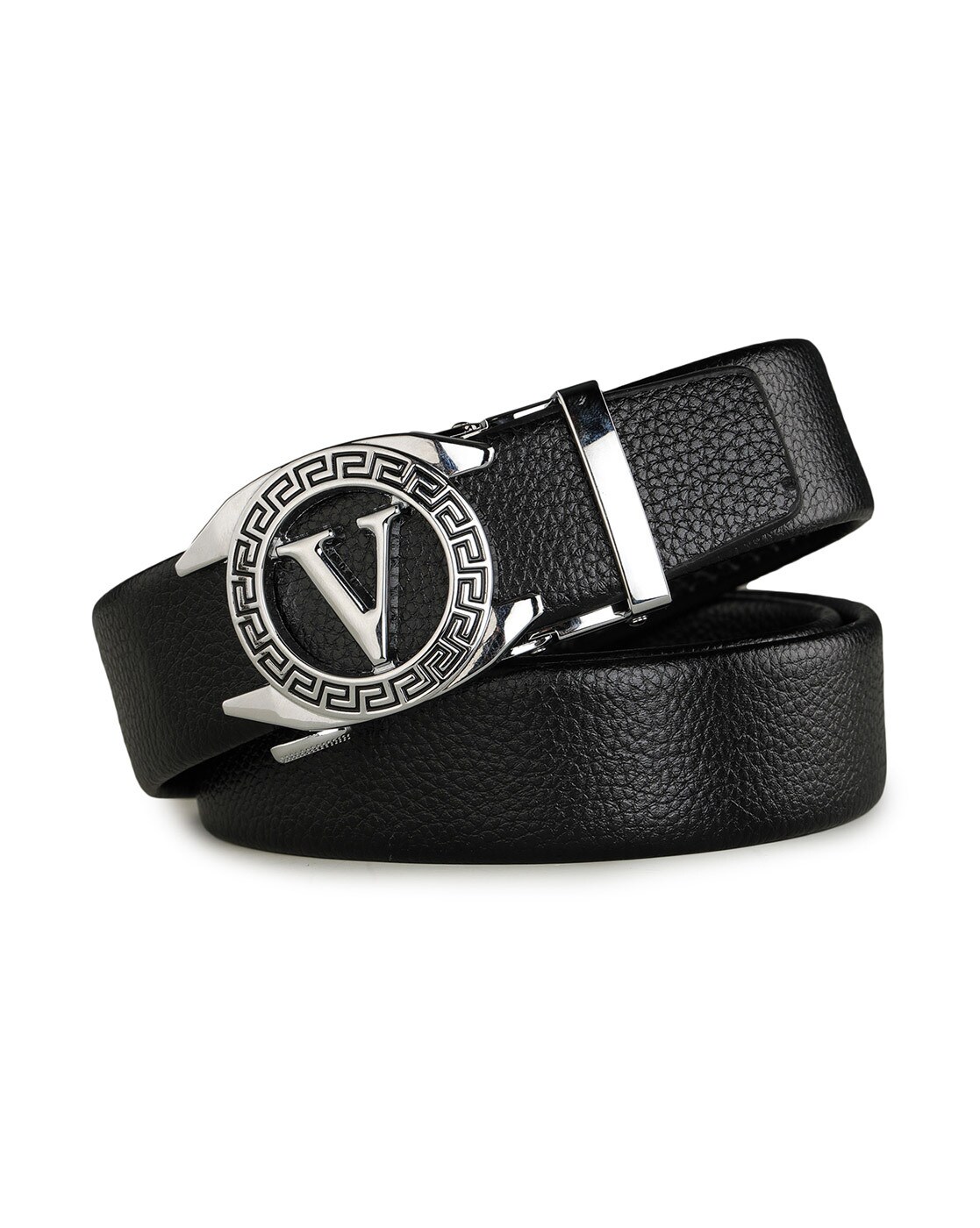 Men's Classic V-Buckle Design Belt