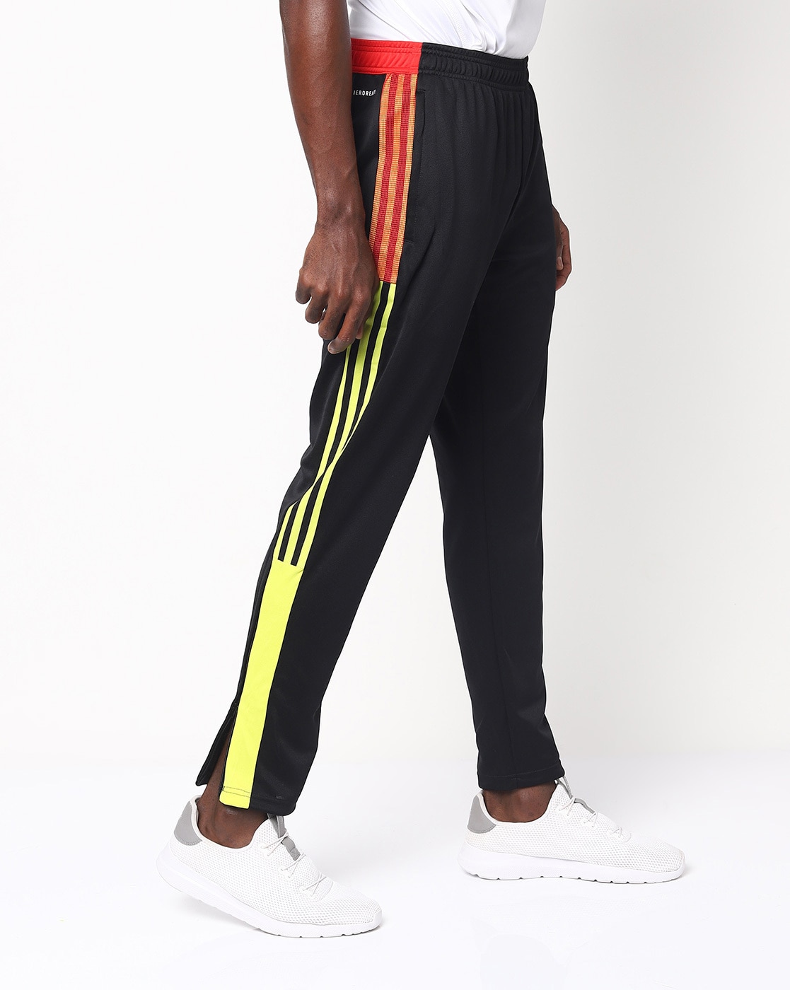 Mens Adidas Track Pants BlackRed size Small  eBay