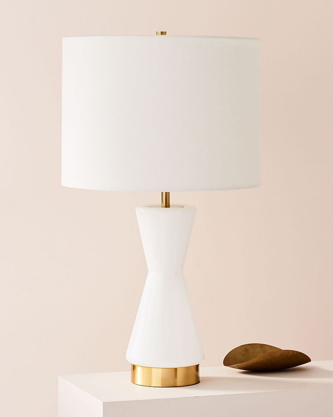 west elm metalized glass table lamp