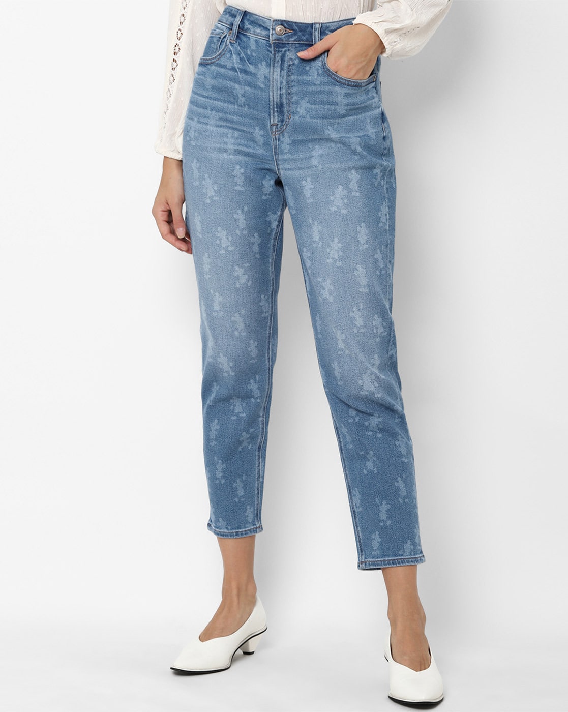 american eagle printed jeans