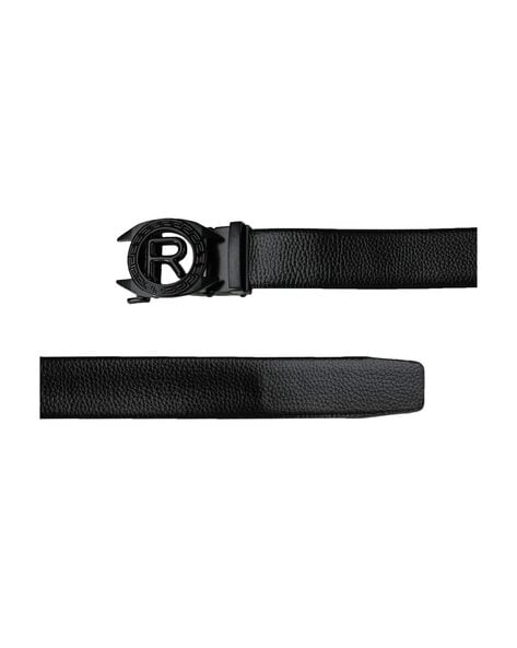 Textured Alphabet R Buckle Classic Belt