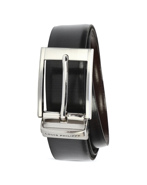 Louis Philippe Black Reversible Belt (lpbldrgff00096): Buy Louis