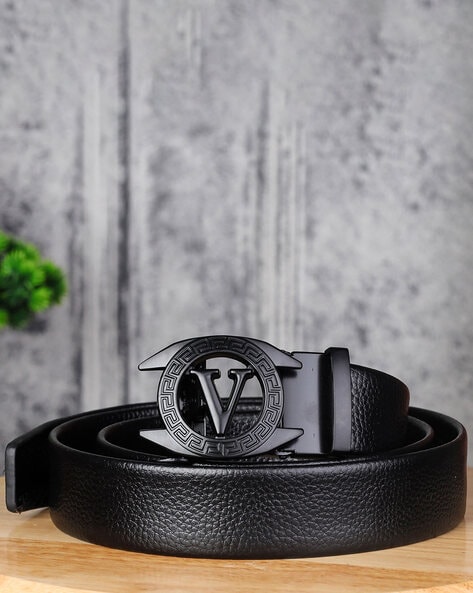 Men's Classic V-Buckle Design Belt