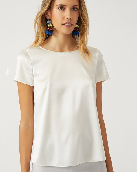 Buy Off White Tops for Women by EMPORIO ARMANI Online Ajio